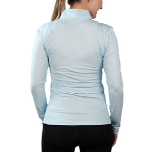 WOMEN'S QUARTER ZIP LONG SLEEVE SHIRT (OPTIONS)