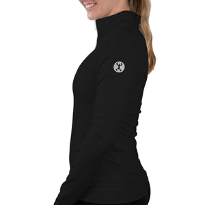 WOMEN'S QUARTER ZIP LONG SLEEVE SHIRT (OPTIONS)