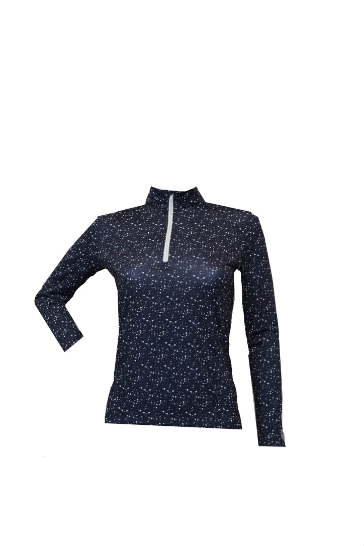 WOMEN'S QUARTER ZIP LONG SLEEVE SHIRT (OPTIONS)